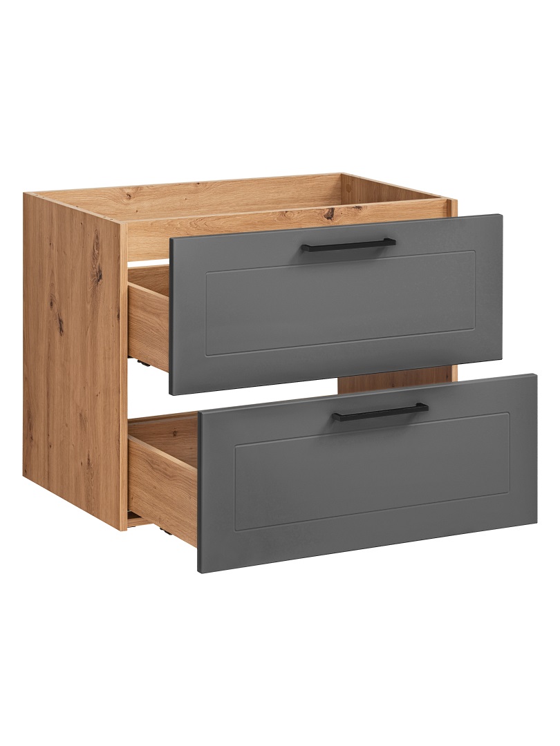 commad - Madera 821 FSC Šedý Grafit kúpeľňová skrinka